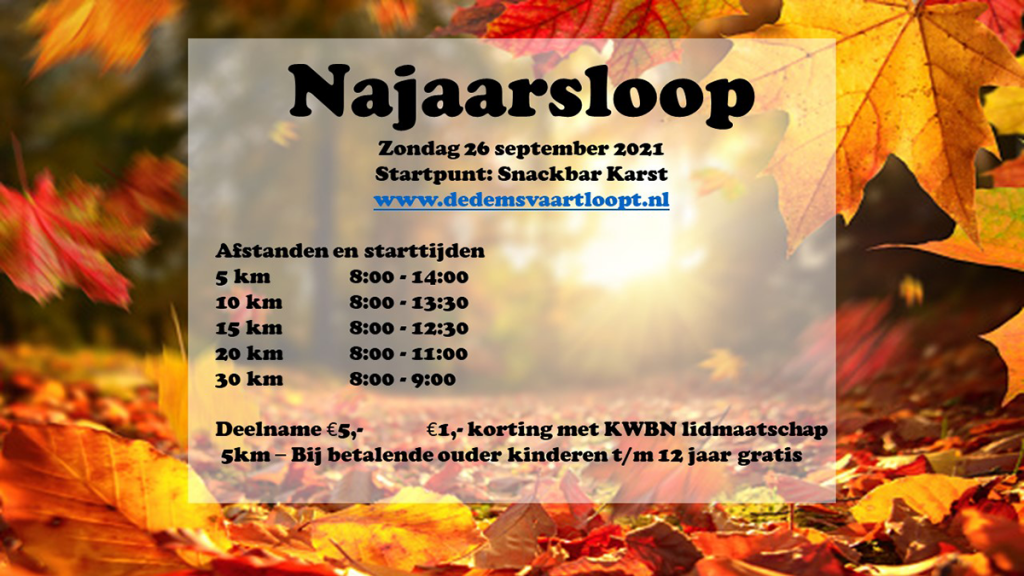 Najaarsloop SDL20210902