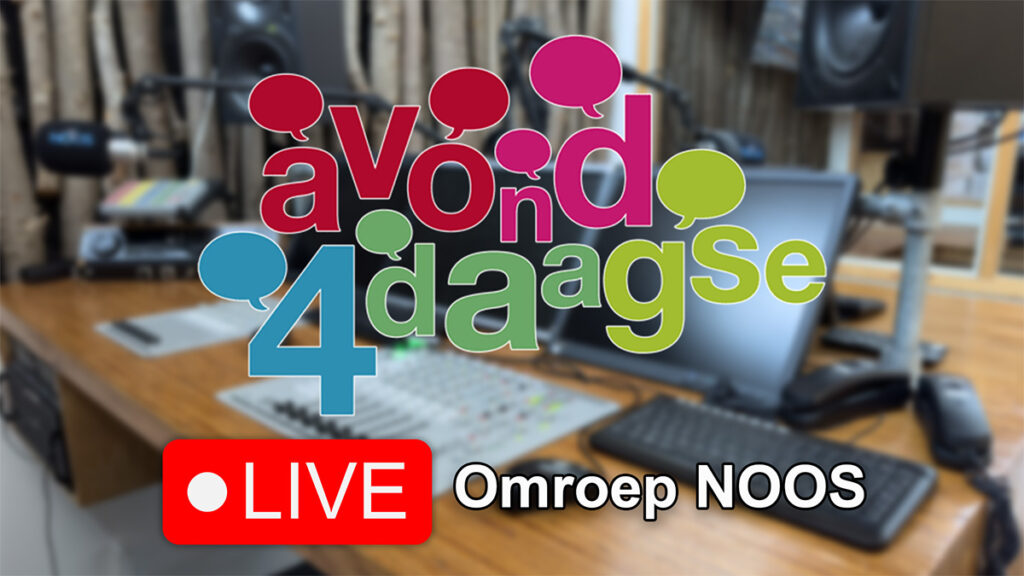 Omroep NOOS live aanwezig bij Avond4Daagse Dedemsvaart NOOS20230529