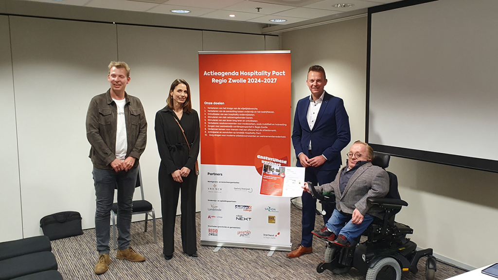 Vrijetijdssector presenteert actieagenda Hospitality Pact Regio Zwolle met nieuwe focus op arbeidsmarktuitdagingen Persbericht: Vrijetijdssector presenteert actieagenda Hospitality Pact Regio Zwolle met nieuwe focus op arbeidsmarktuitdagingen