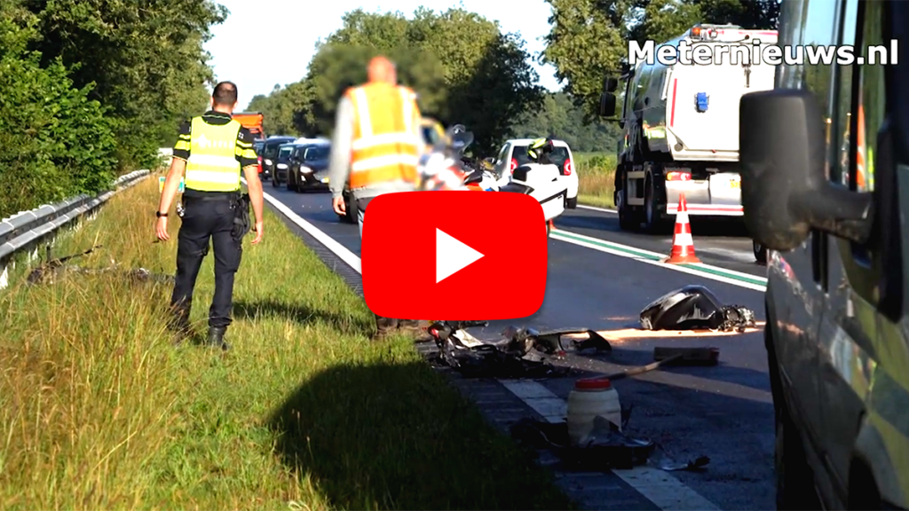 Motorrijder gewond op de N377 na aanrijding bij Dedemsvaart