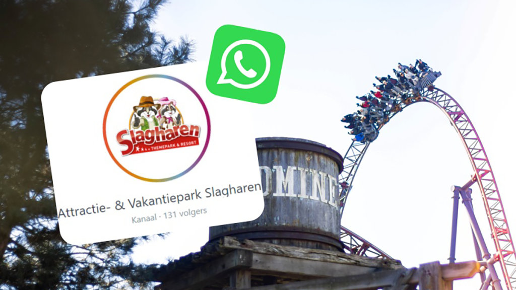 Slagharen eerste Nederlandse attractiepark met eigen WhatsApp-kanaal