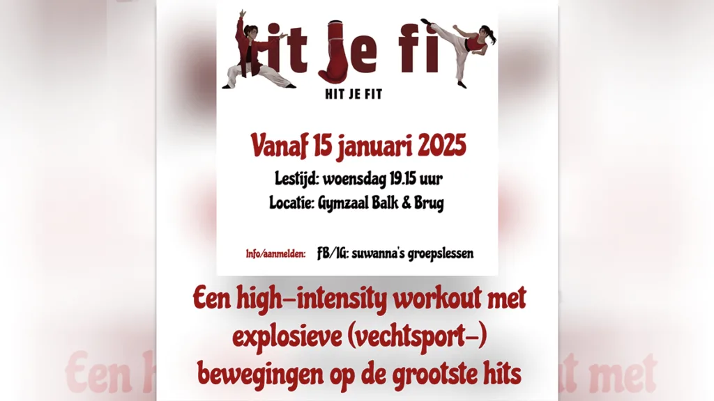 Nieuw bij Gymnastiekvereniging Balkbrug: Hit je Fit! Nieuw bij Gymnastiekvereniging Balkbrug: Hit je Fit!