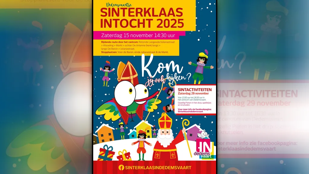 Sinterklaasintocht Dedemsvaart: 15 & 29 nov. vol feest! Sinterklaasintocht Dedemsvaart: 15 & 29 nov. vol feest!