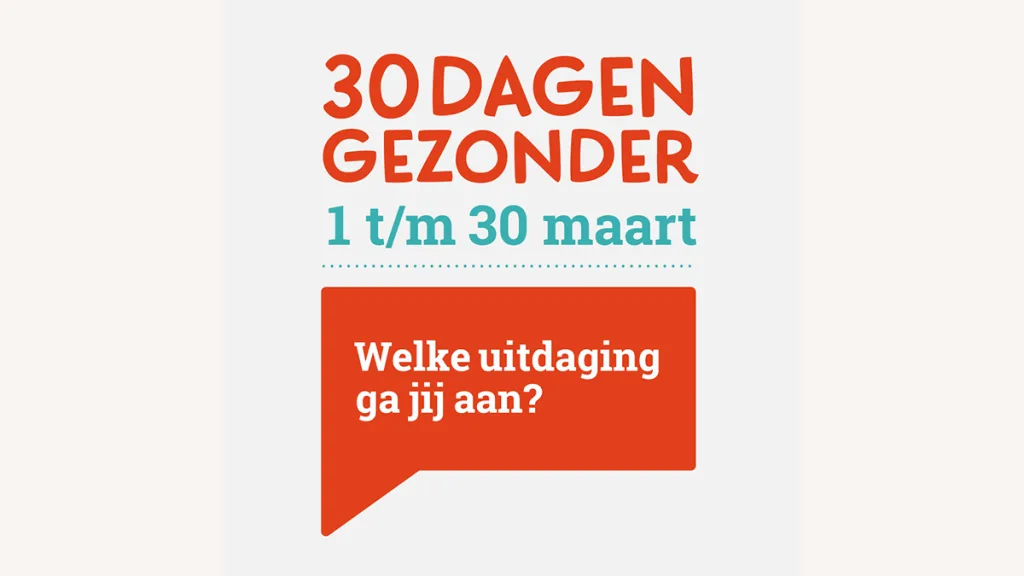 Dedemsvaart gezonder: Doe mee aan de 30-dagen-challenge!