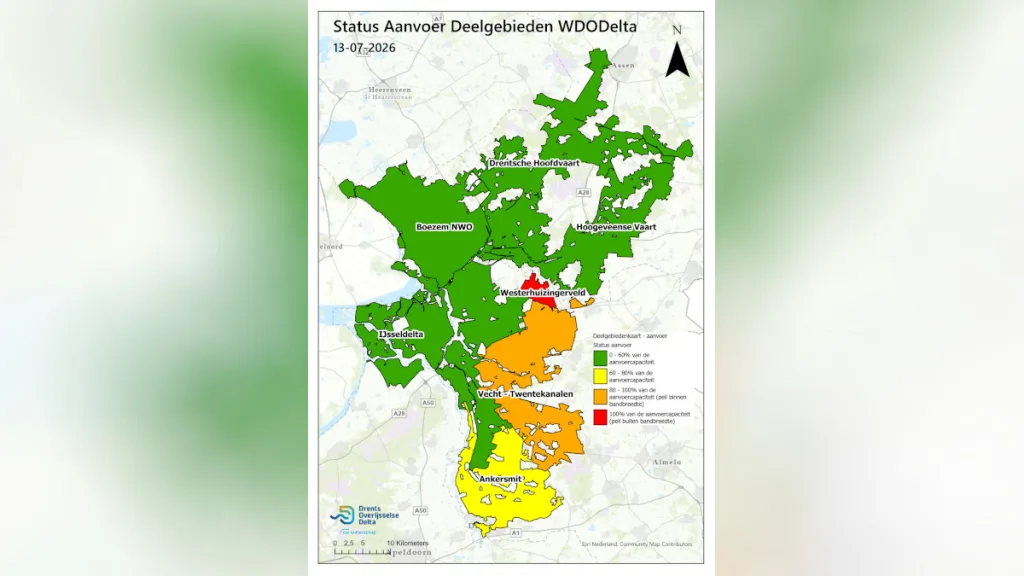 Droogte: Beregeningsstop in Westerhuizingerveld Droogte: Beregeningsstop in Westerhuizingerveld